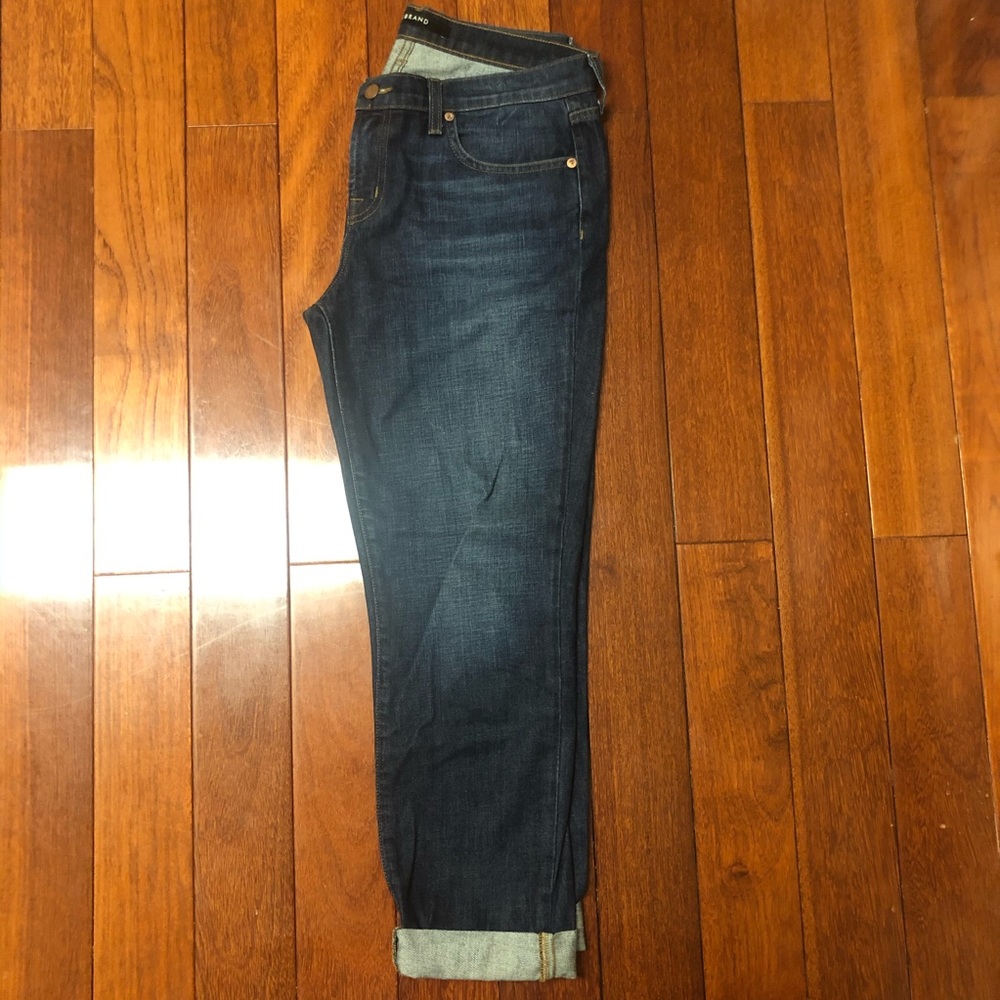 J Brand Dark Blue Straight Leg Jeans